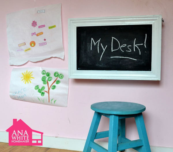 wall desk for kids