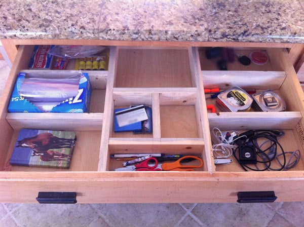 wood drawer organizer