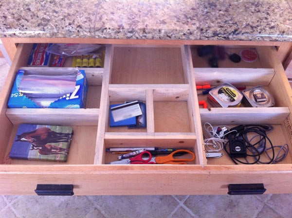 Large Custom Wood Drawer Organizer