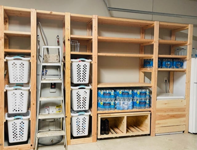 DIY Garage Shelves [Freestanding]